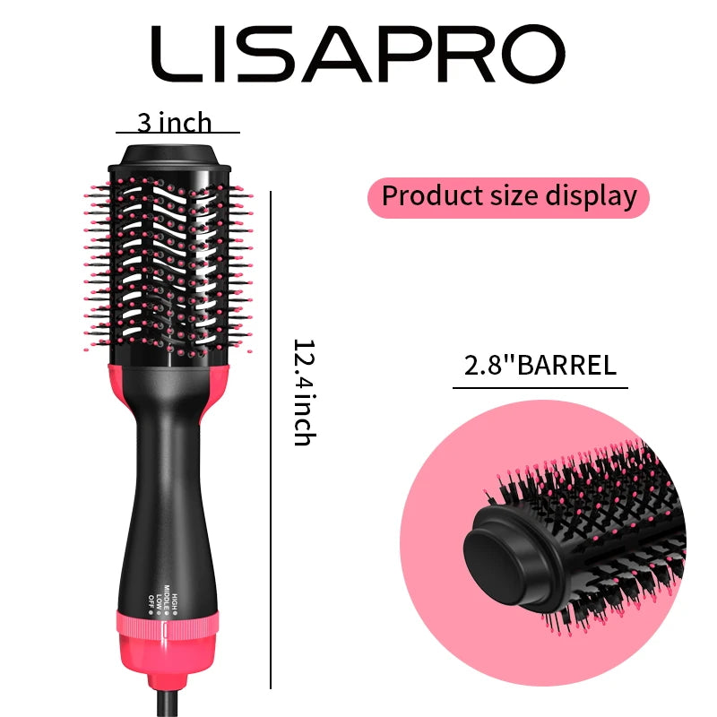 Diese 3-in-1 Heißluftbürste ersetzt Glätteisen, Lockenstab & Föhn 😍 | LISAPRO Volumenstyler 1000 W